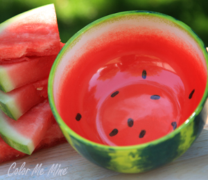 Color Me Mine Franklin Watermelon Bowl