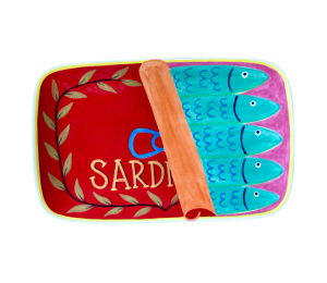 Color Me Mine Franklin Sardines Dinner Plate