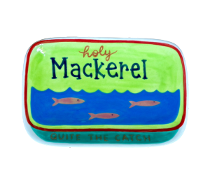 Color Me Mine Franklin Mackerel Appetizer Plate